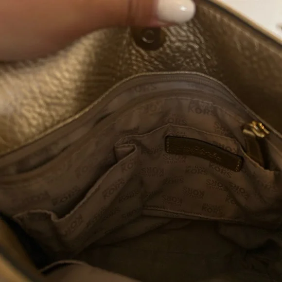 Michael Kors Gold Jet Set Chain messenger crossbody shoulder satchel - Picture 13 of 15